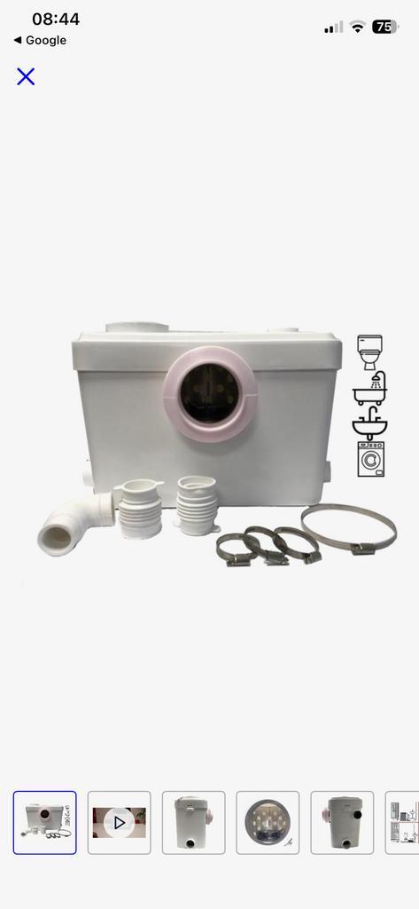 Proffesionele broyeur met rvs vermaler, Doe-het-zelf en Bouw, Sanitair, Nieuw, Toilet, Inox, Ophalen