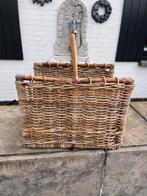 Rieten hout mand, Ophalen, Zo goed als nieuw, Hout, Mand