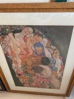 Prachtig stuk dat lijkt op Klimt, goed ingelijst, Antiek en Kunst, Ophalen