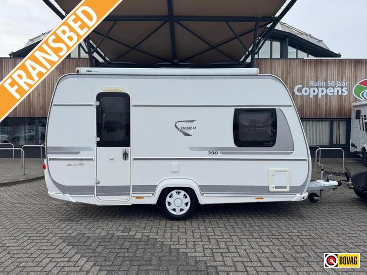 Fendt Bianco Selection 390 FH 2016 MOVER + LUIFEL!, Caravans en Kamperen, Caravans, tot en met 3, 1000 - 1250 kg, Treinzit, Fendt