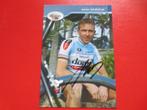 wielerkaart 2002 team domo johan museeuw signe, Sport en Fitness, Verzenden, Zo goed als nieuw