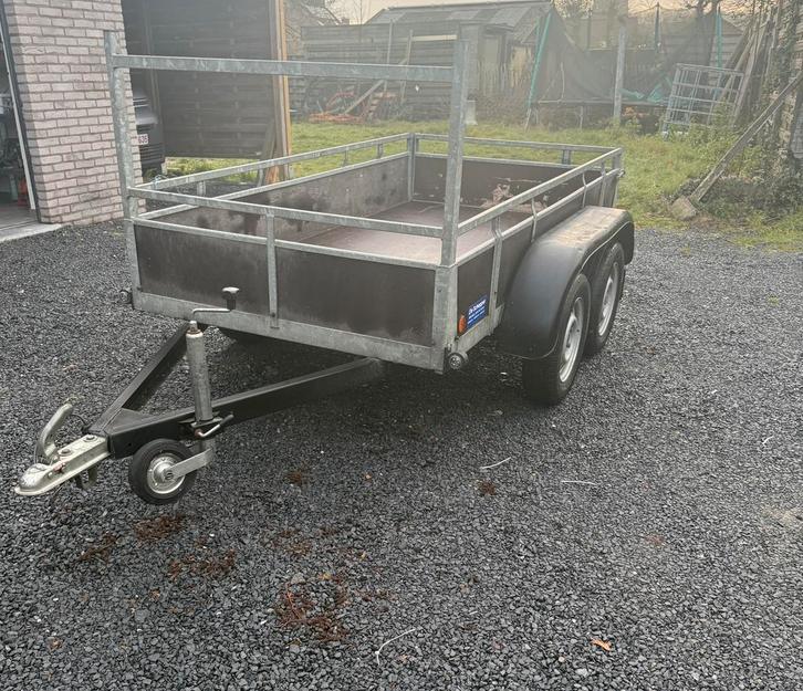 Remorque à double essieu 2m60 x 1m30, Autos : Divers, Remorques, Comme neuf, Enlèvement