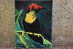 Colibri vogel Schilderij, gesigneerd door joky kamo, Antiek en Kunst, Kunst | Schilderijen | Modern, Ophalen