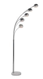 Design vloerlamp Kare Design 'Five Fingers' – Chroom, Huis en Inrichting, Lampen | Vloerlampen, Ophalen, Zo goed als nieuw, Metaal