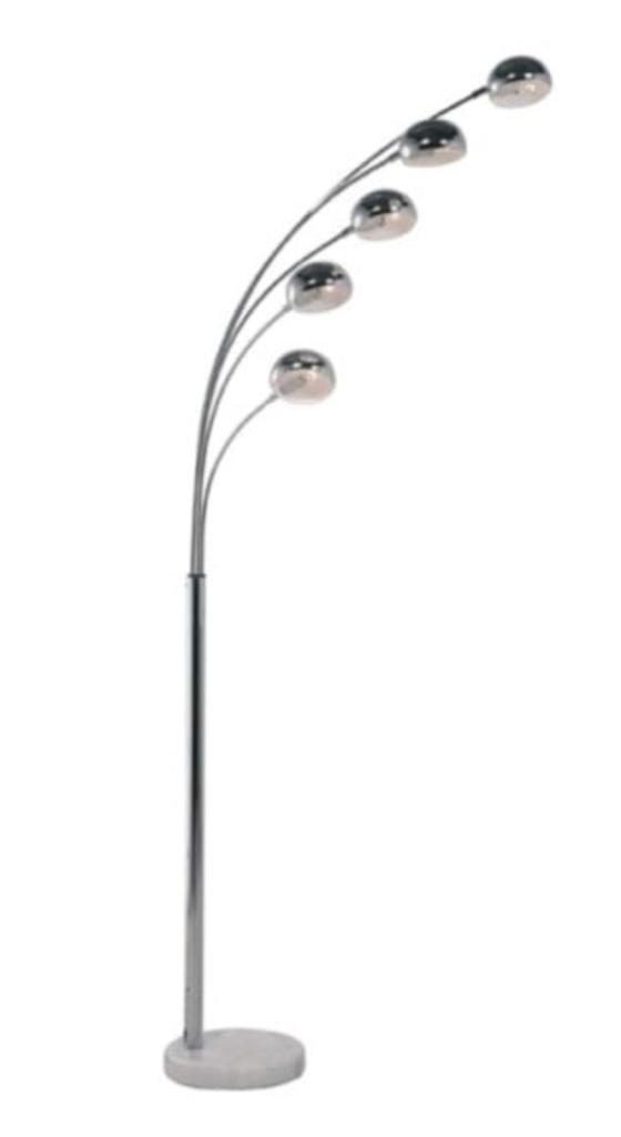 Design vloerlamp Kare Design 'Five Fingers' – Chroom, Huis en Inrichting, Lampen | Vloerlampen, Zo goed als nieuw, 150 tot 200 cm