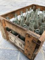 Oude limonade bak 1958 met alle flesjes, Antiek en Kunst, Antiek | Overige Antiek, Ophalen