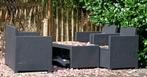 Allibert Anthracite „Monaco” tuinmeubilair, Ophalen, Gebruikt, Bank, Tuinset