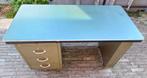 Oud metalen bureau uit de jaren 60 van het merk Barro 120x60, Ophalen, Bureau
