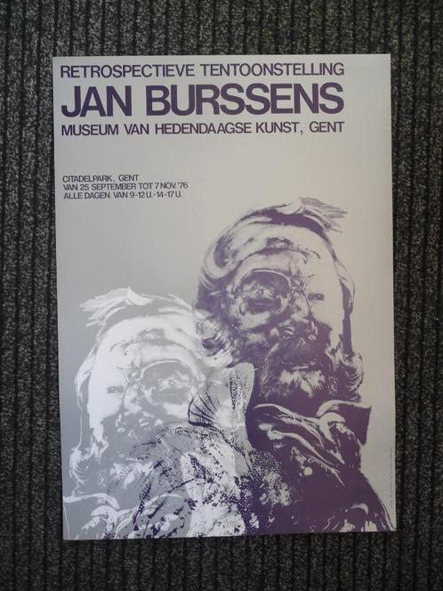 JAN BURSSENS - AFFICHE UIT 1976, Antiek en Kunst, Kunst | Litho's en Zeefdrukken, Ophalen of Verzenden