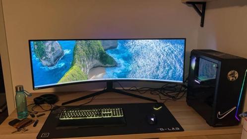 "Samsung" C49RG90SSR, scherm PC Gaming curve, ultragroot, Computers en Software, Desktop Pc's, Zo goed als nieuw, Gaming, Ophalen