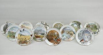 "De 12 maanden van het jaar" Royal Worcester porcelain beschikbaar voor biedingen