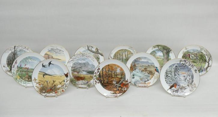 "De 12 maanden van het jaar" Royal Worcester porcelain, Antiek en Kunst, Antiek | Keramiek en Aardewerk, Ophalen