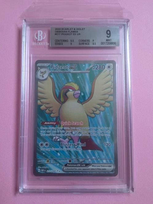 217 Pidgeot ex - Obsidian Flames - Pokémon, Hobby en Vrije tijd, Verzamelkaartspellen | Pokémon, Nieuw, Losse kaart, Foil, Verzenden