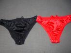 lot 2 satijn  slipjes, Kleding | Dames, Ondergoed en Lingerie, Verzenden, Slip