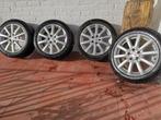 Pack jantes alu + pneus 4 saisons, Auto-onderdelen, Banden en Velgen, Ophalen, 215 mm, 16 inch, Nieuw
