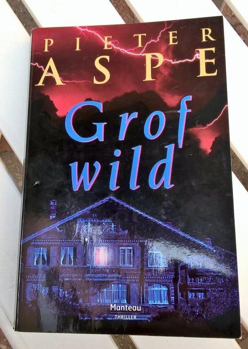 Te koop: spannend boek "Grof Wild"  door Pieter Aspe, Livres, Thrillers, Utilisé, Enlèvement ou Envoi