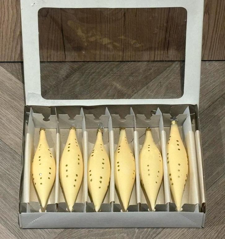 Glazen kerstboom-ijspegels – mondgeblazen, Diversen, Kerst, Zo goed als nieuw, Ophalen