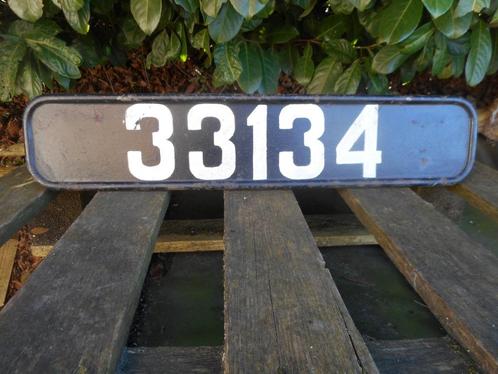 plaque immatriculation véhicule anglais avec support, Verzamelen, Militaria | Tweede Wereldoorlog, Verzenden