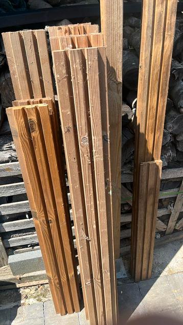 Thermowood triple profiel planken beschikbaar voor biedingen
