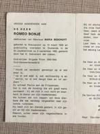 Soldaat Brigade Piron WOII Bonje Nieuwpoort +Oostende 1983, Envoi, Image pieuse