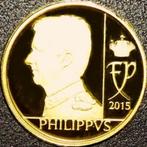 Goud - Belgie - 12½ Euro - Koning Filip - 2015, Postzegels en Munten, Verzenden, Goud, Losse munt, Goud