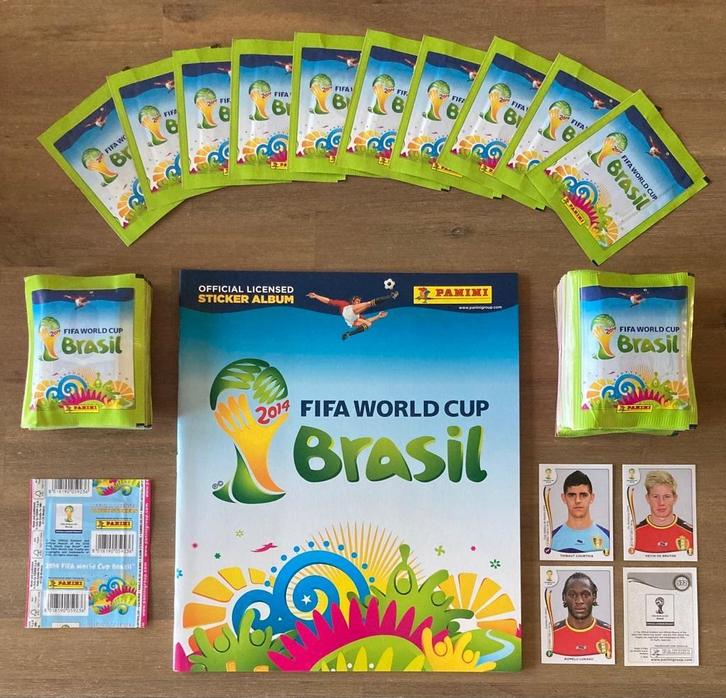 Panini World Cup 2014 Leeg album + 100 zakjes, Verzamelen, Sportartikelen en Voetbal, Nieuw, Poster, Plaatje of Sticker, Ophalen of Verzenden