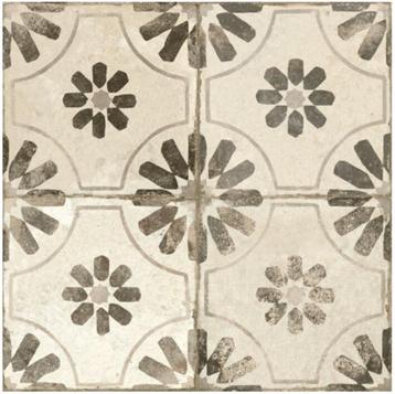Vintage vloertegels - Peronda FS Blume nero - 45x45 cm beschikbaar voor biedingen