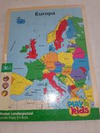 Puzzel europa, in hout, volledig nieuw in plastiek, Ophalen of Verzenden, Meer dan 50 stukjes, Nieuw, Van hout