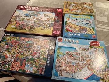 Puzzels 500 en 1000 stuks  beschikbaar voor biedingen