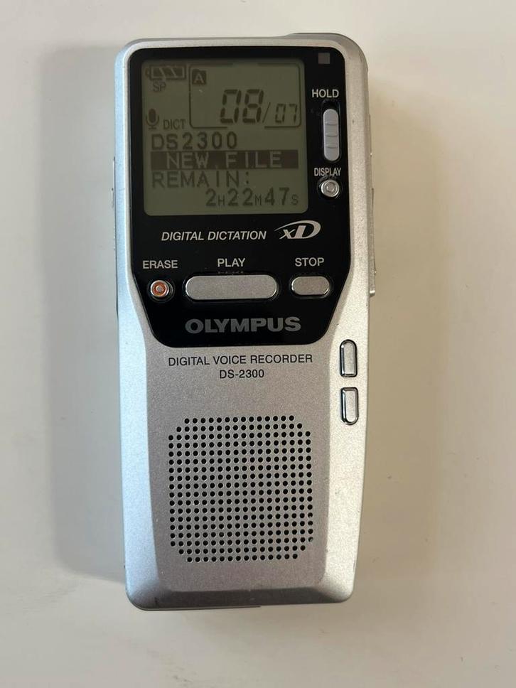 Dictaphone Olympus DS-2300 avec carte mémoire et piles, Audio, Tv en Foto, Bandrecorder, Ophalen of Verzenden