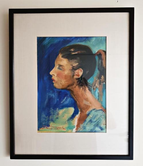 Georges Vercruysse: 'Portret van een meisje', Antiek en Kunst, Kunst | Schilderijen | Modern, Ophalen of Verzenden
