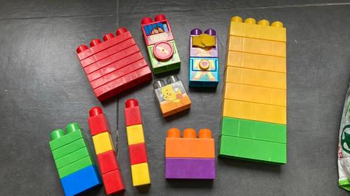 Set van 35 mega bloks met aap, leeuw en vogel, Kinderen en Baby's, Speelgoed | Bouwstenen, Gebruikt, Megabloks, Ophalen of Verzenden