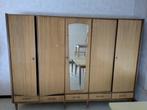 Vintage slaapkamerkast + 2 nachtkastjes, Huis en Inrichting, Ophalen, Gebruikt, 200 cm of meer, 200 cm of meer