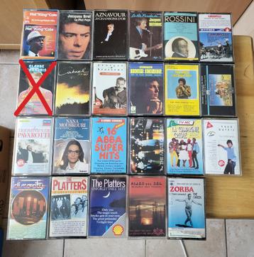 Lot de cassettes audio K7 de musique beschikbaar voor biedingen