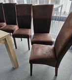 Eetkamer stoelen, Huis en Inrichting, Ophalen, Gebruikt, Bruin, Vijf, Zes of meer stoelen