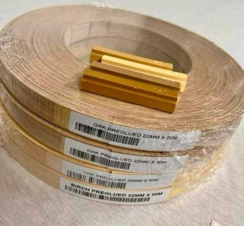 4 rollen houtafwerking 22mm x 50M dennen - witte eik - berk, Huis en Inrichting, Kasten | Overige, Ophalen of Verzenden