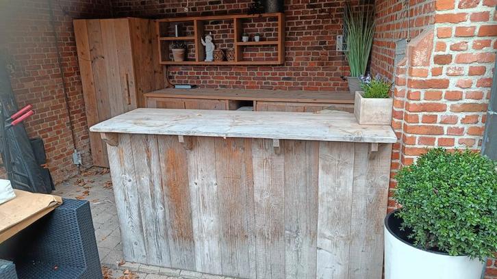 Landelijke buitenkeuken kasten, Tuin en Terras, Buitenkeukens, Ophalen