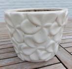 BLOEMPOT WITTE BLOEMEN, Tuin en Terras, Ophalen of Verzenden, Gebruikt, Steen