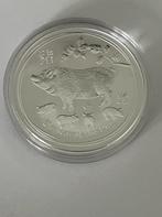 Zilveren munt 1oz Lunar II 2019 Pig, Ophalen of Verzenden, Zilver