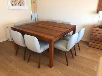 Massieve teak tafel 1,5x1,5m van het merk Etnicraft