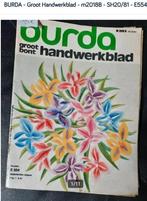 BURDA - Grande feuille à main en fourrure - A60, Patron, Broderies à la main, Utilisé, Envoi