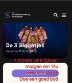 Musical 3 biggetjes  k3 tickets, Tickets & Billets, Événements & Festivals