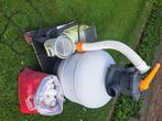 zwembadwarmtepomp, pomp, filter, vloertegels, ladder, ..., Tuin en Terras, Ophalen, Zo goed als nieuw, Zwembadpomp