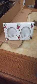 cadre pour 2 photos en porcelaine, Enlèvement, Utilisé