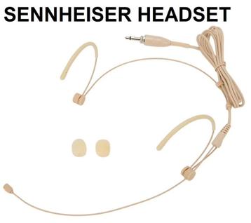 Nieuwe cremekleurige headset voor Sennheiser draadloze micro beschikbaar voor biedingen
