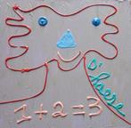HANNES D'HAESE / 1 + 2 = 3 / OLIEVERF DOEK / 30x30x4cm CHASS, Antiek en Kunst, Ophalen of Verzenden