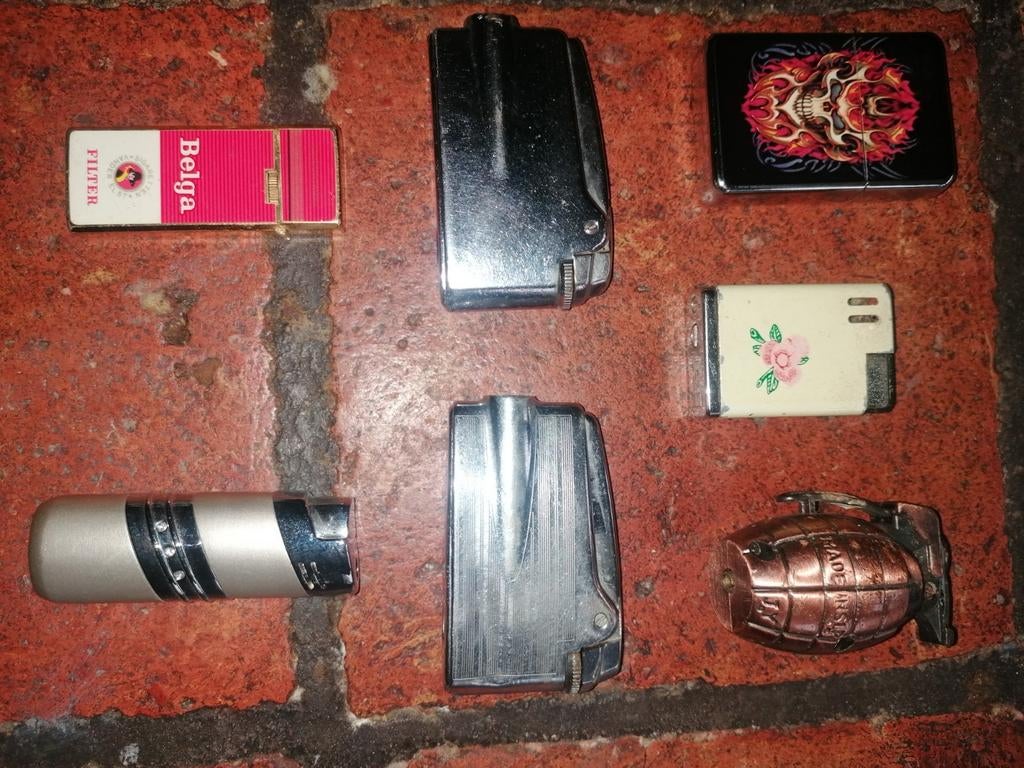 Aanstekers 7stuks. (2 Ronson), Ophalen, Gebruikt