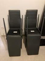 Donkergrijze stoelen, Ophalen, Kunststof, Nieuw, Vier