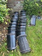 Zwarte Pottelbergse nokpannen (zijkant), Doe-het-zelf en Bouw, Ophalen, Gebruikt, Steen of Klei, Zwart