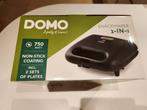 Gaufrier et croque monsieur DOMO NEUF, Electroménager, Enlèvement, Plaques amovibles, Neuf